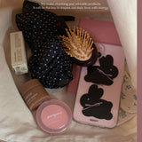 コットンバニーポポジェリーハードアイフォンケース/Cotton bunny popo Jelly Hard phone case black