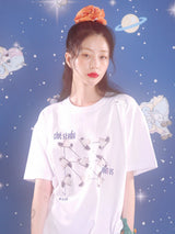 0 1 skateboard cat t-shirt - WHITE (6567585906806)