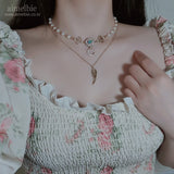 エターナルムーンエンジェルレイヤードネックレス