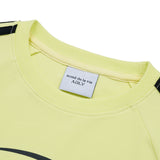 STAR LOGO CROP TRACK LONG SLEEVE T-SHIRT YELLOW