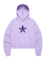 スターロゴクロップドフーディー / W STAR LOGO CROPPED HOODIE PURPLE(CV2CFFM401A)