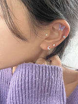 ルシードパープルバタフライピアスセット/[4 set] Lucid Purple Butterfly Piercing Set
