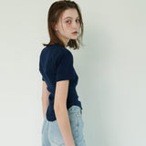 SQUARE T-SHIRT, NAVY
