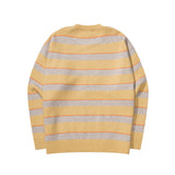 ブークルポイントストライプニット / BOUCLE POINT STRIPE KNIT - YELLOW