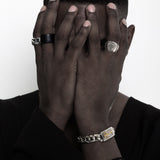 カウスキン レザーリング / [BLESSEDBULLET]cowskin leather ring
