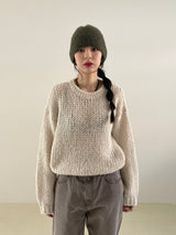About balloon round knit 