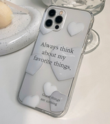ハートバルーンレタリングフォーンケース / Heart Balloon Lettering Phone Case