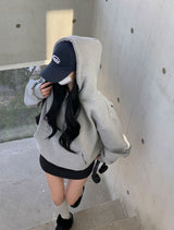 [BELLIDE MADE] Hug napping boxy loose fit hoodie