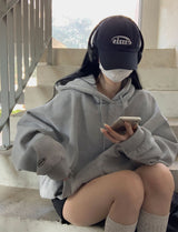 [BELLIDE MADE] Hug napping boxy loose fit hoodie