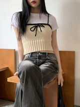 ビンテージウォッシングローウエストブーツカットデニムパンツ/Muti Vintage Washing Low-Waist Bootcut Denim Pants
