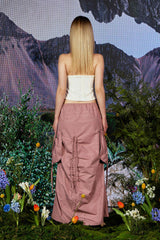 ウィズダムティースローライズラッチスカート / Wisdom Teeth Low Rise Ruched Skirt PINK