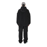 コーデュロイフードジャケット (BLACK)