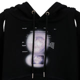 カットアウトロゴクロップフーディー / 223 CUT OUT LOGO CROP HOODIE - BLACK