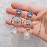 アイシーブルームイヤリング / Icy Bloom Earring - Light Blue