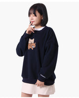 Fakebear Sweatshirt - navy (6636645187702)