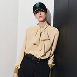 LUIS SCARF BLOUSE, BUTTER (6633606316150)