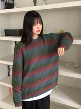 [UNISEX/ WOOL20] Tums gradient dangara mohair knit