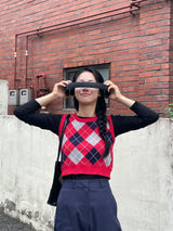 Scottish fish knit vest