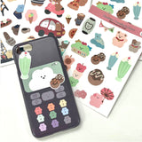 トラベリンインジャパンステッカー/chanibear Traveling in Japan sticker