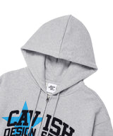 W VARSITY ZIP UP HOODIE GREY(CV2DFFM481A)