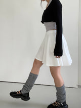 ピュアクロップドカーディガンホルターノースリーブセット / Pure cropped cardigan halter sleeveless set