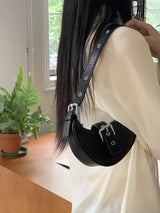 ガゼルベルトハーフムーンミニトートショルダーバッグ / Gazel belt half moon mini tote shoulder bag