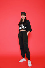 エナジーショートスリーブクロップTシャツ/TOP(7806) Energy Short Sleeve Crop Tee