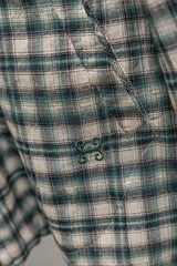 タータンチェックポケットシャツジャケット / TARTAN POCKET SHIRKET(SHIRTS JACKET)-PERMANENT GREEN