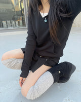 ルーズレイヤードニーソックス / Loose Layered Knee Socks