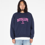 RLCN1006 バーシティアーチロゴスウェット/RLCN1006 Varsity Arch Logo Sweat Shirt - Navy