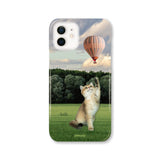 バルーン＆キャットiPhoneケース/Balloon & Cat (Matt)