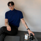 Mock Neck Short Sleeve T-Shirt (6684155641974)