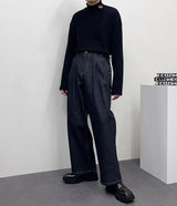 ピュアアンダイ2タックワイドパンツ / LN Pure undyed two-tuck wide pants