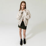 エコレザーMA-1ジャケット / ECO LEATHER MA-1 JACKET