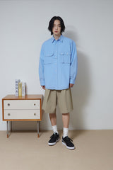 サプライストリングベスト/Oxford Multi Pocket Shirts (Blue)