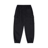 Balloon over cargo fleece jogger pants Black