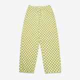 フリースチェッカーボードパンツ/FLEECE CHECKERBOARD PANTS_LIME