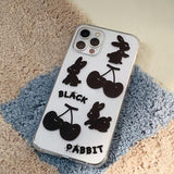 ブラックラビットフォーンケース / Black Rabbit Phone Case
