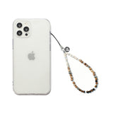 ミニブラウンミックスフォーンストラップキーリング / MINI BROWN MIXED PHONE STRAP KEY RING