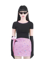 ROUND NECKLINE TOP WITH GLOVES (6624149733494)