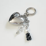 ハートハリボキーリング / Heart Haribo keyring (Black)
