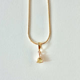 レモンクォーツチェーンネックレス/LEMON QUARTZ CHAIN NECKLACE