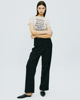 レンタルフォレストタイポクロップニット/RENTAL FOREST TYPO CROP KNIT-IVORY