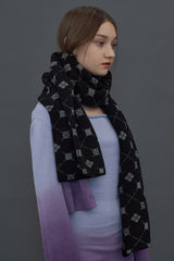 ARGYLE MUFFLER / BLACK (4614353485942)