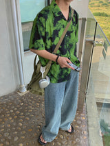 Tension Mold Hawaiian Short Sleeve Shirt (2color)