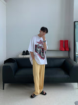 スカルモーターサイクルショートスリーブTシャツ