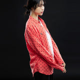 オーバーフィットドットプリントシャツ/OVERFIT DOT PRINT SHIRT-DEEP RED