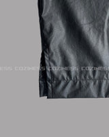 SI レザーオーバーサイズフィットショートスリーブシャツ / SI Leather Oversized Fit Short-Sleeved Shirt (3XL)