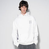dtgプリントフーディー / dtg printed hoodie [white]