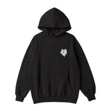 ハートプリンティングパーカー/HEART PRINTING HOODIE-BLACK